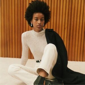 Madewell Alpaca blend mockneck sweater size xs